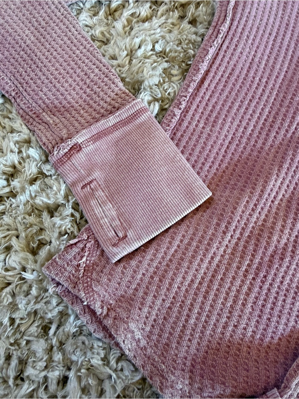 We The Free Ribbed Scoop-Neck Sweater in Dusty Rose - Picture 2 of 4